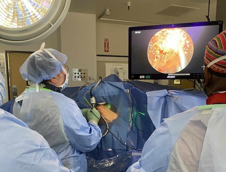 With Dr. Burch at UCSF, San Francisco